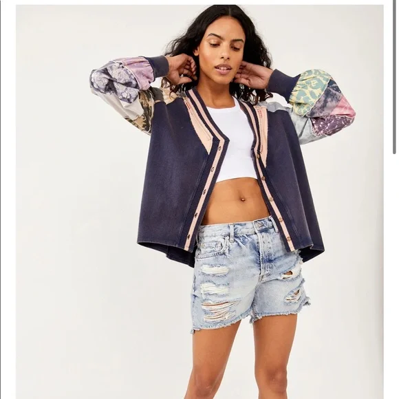 Free People Multi Print Marley Cardigan - Picture 5 of 5